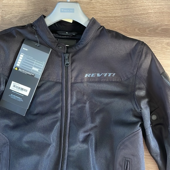 Black mens XL motorcycle jacket with tags - Picture 5 of 5